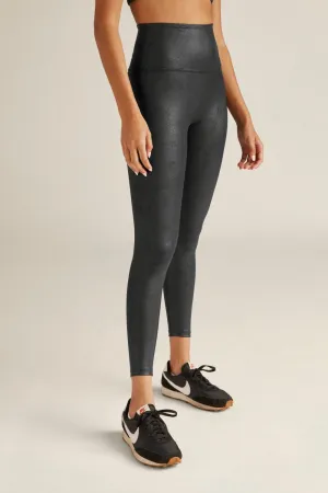 Leatherette HW Midi Legging