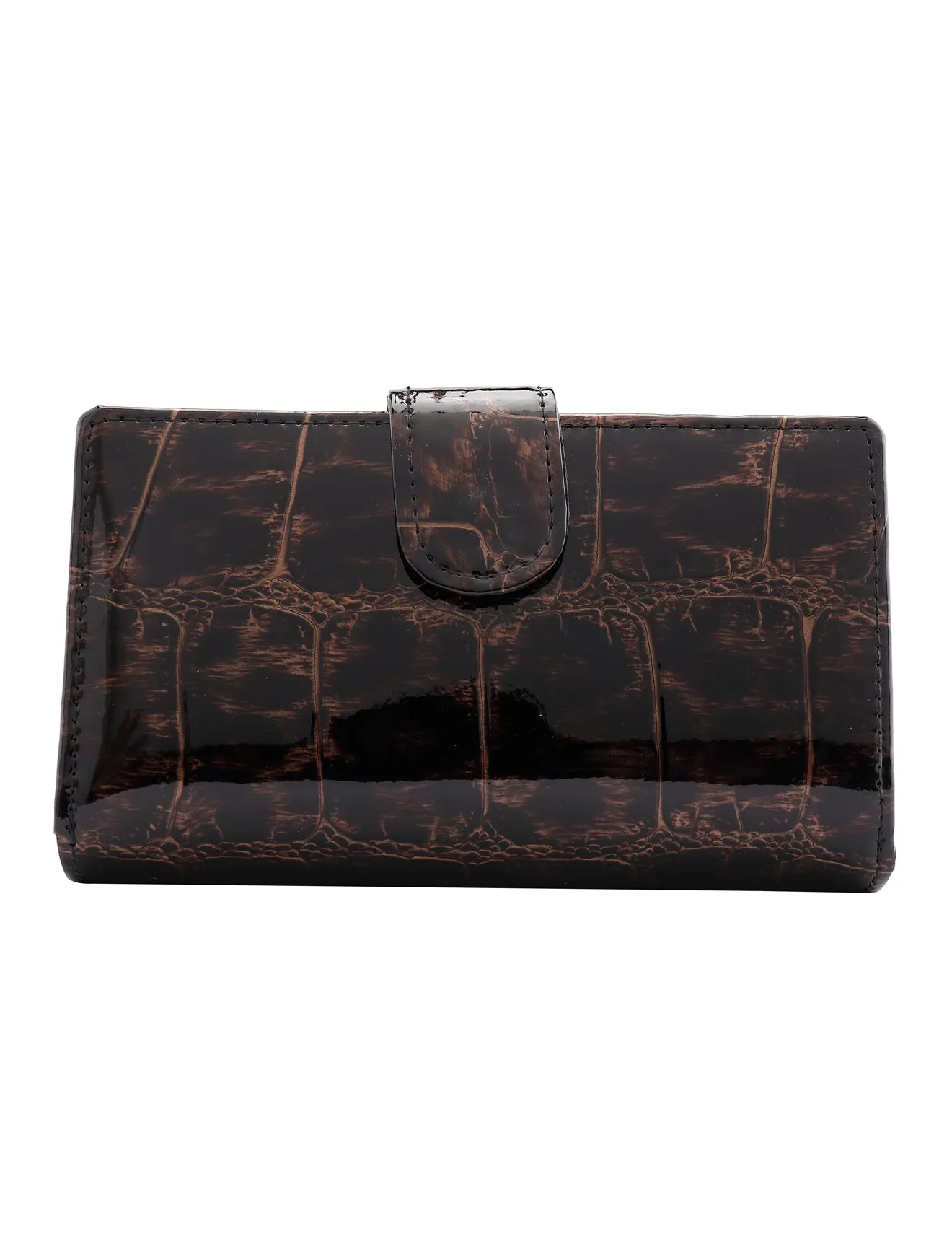 LEOPARD MED LEATHER RFID WALLET- WH702