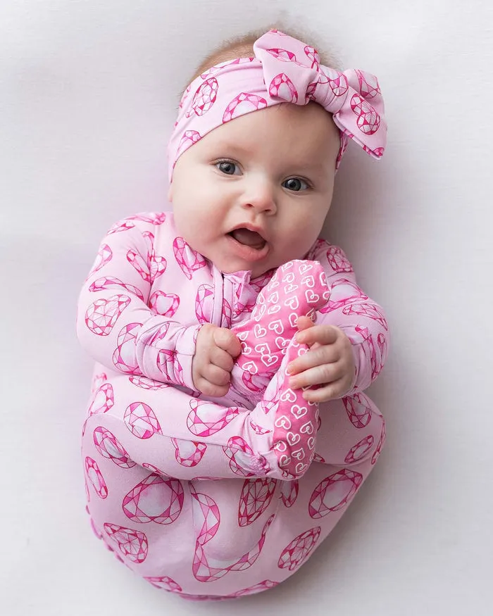 Lev Baby Jade Ruffled Zippered Footie