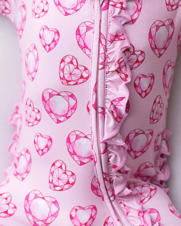 Lev Baby Jade Ruffled Zippered Footie
