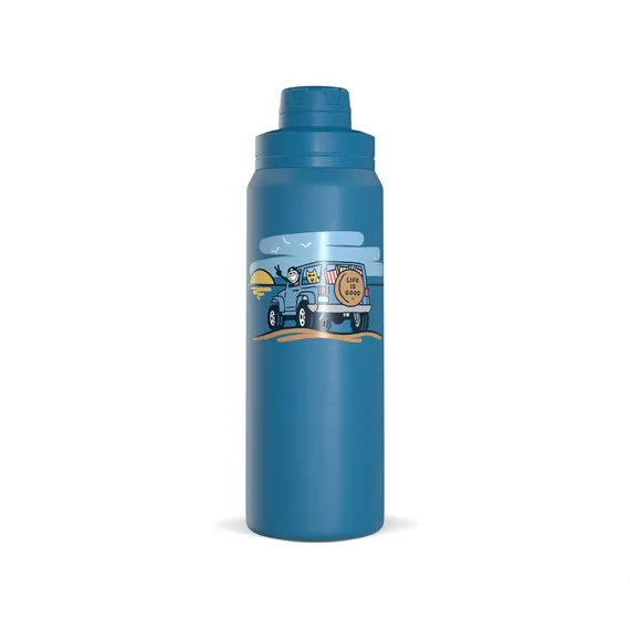 Life is Good Jake & Rocket Beach ATV 26oz Stainless Steel Water Bottle
