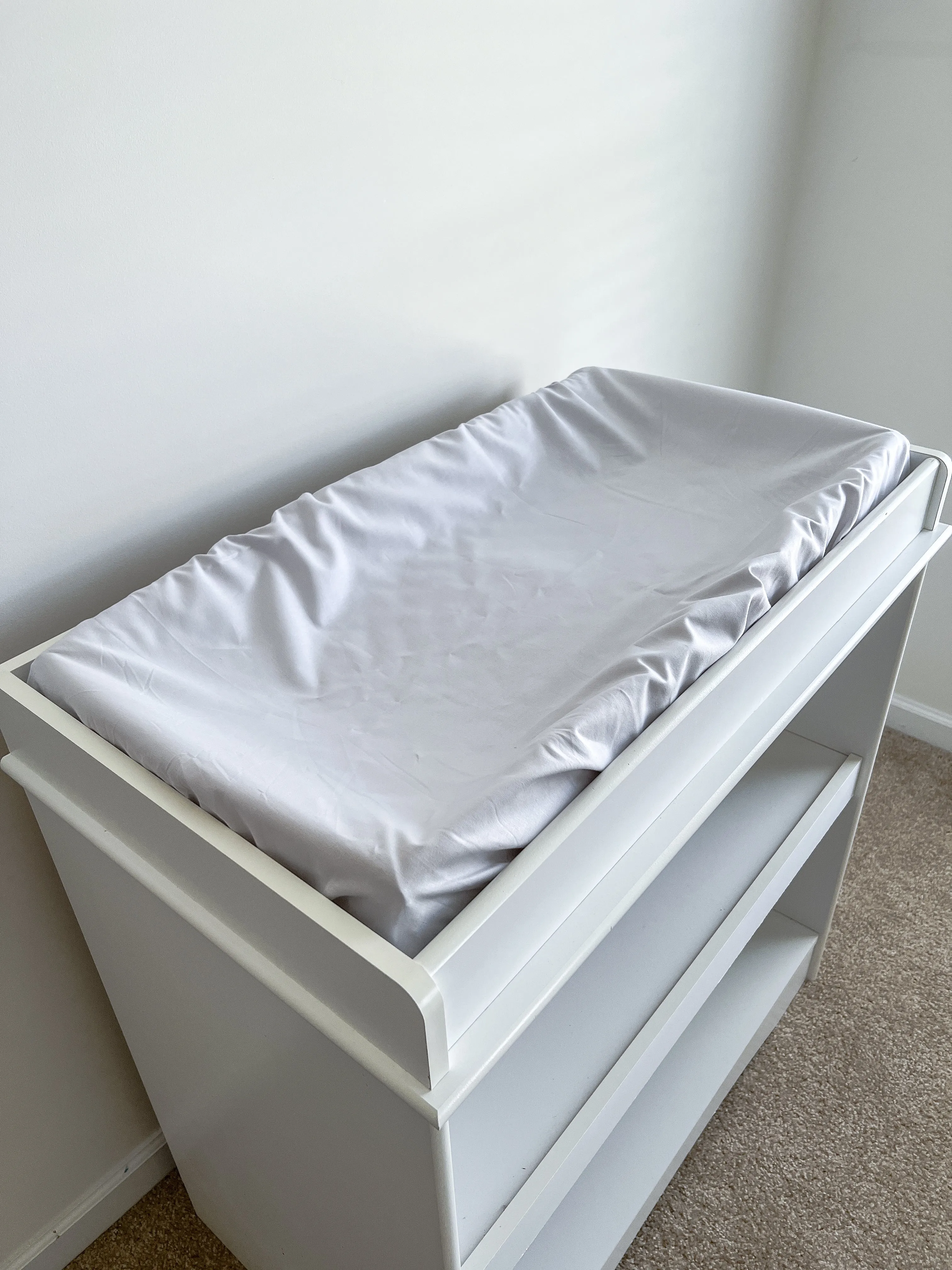 Light Gray Changing Pad Cover