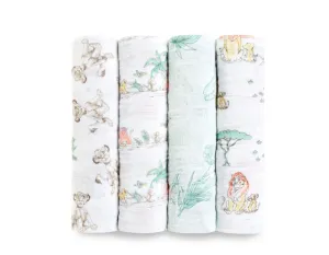 Lion King Muslin Swaddles 4-Pack