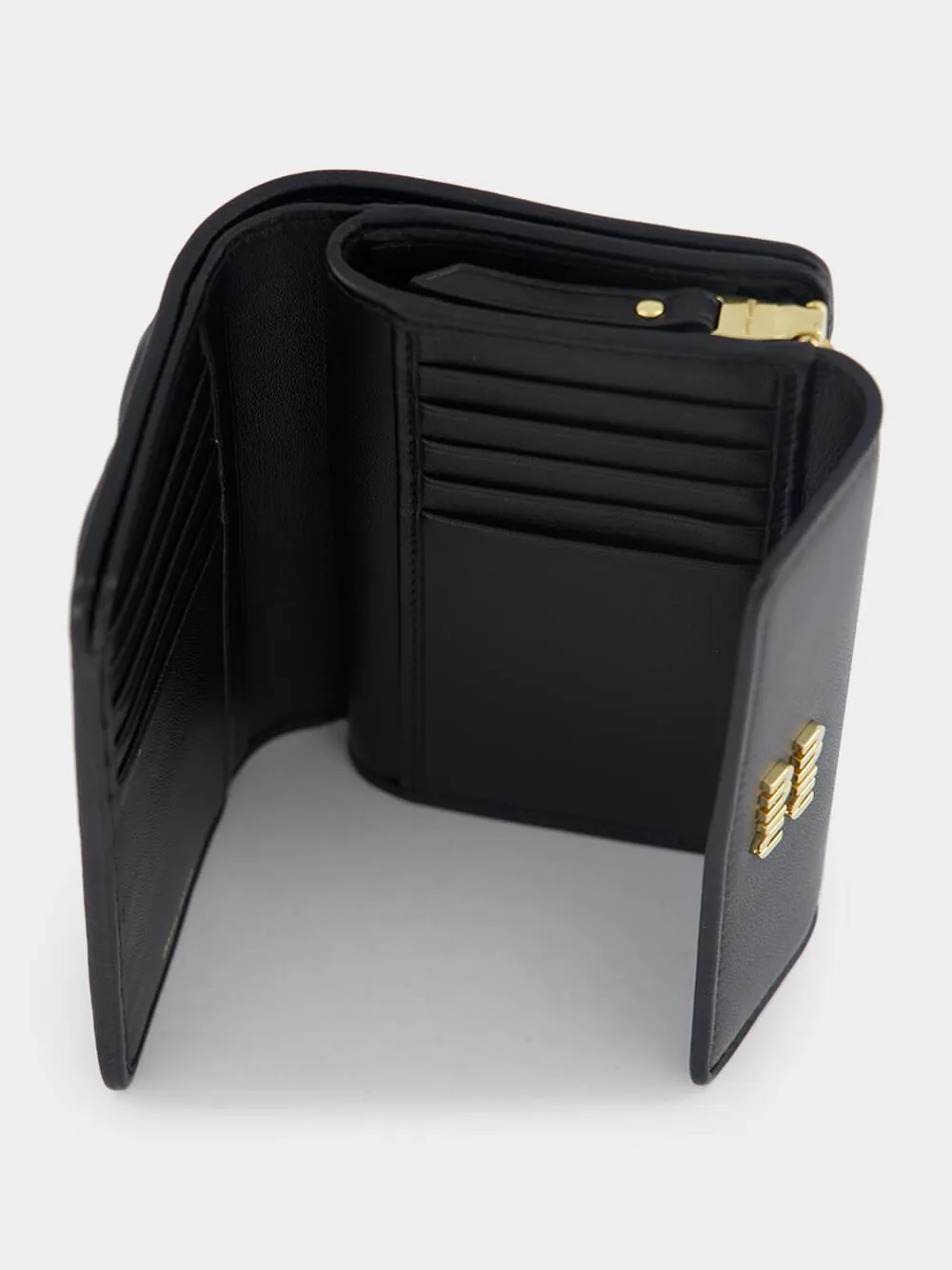 Logo-Lettering Matelassé Wallet