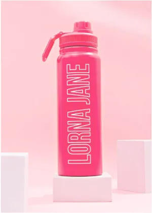 Lorna Jane LJ Insulated Drink Bottle - Babin Pink