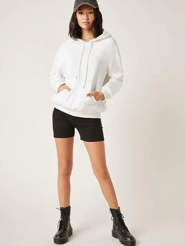 Lotus Leaf Drawstring Hoodie