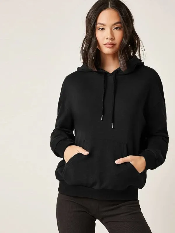 Lotus Leaf Drawstring Hoodie