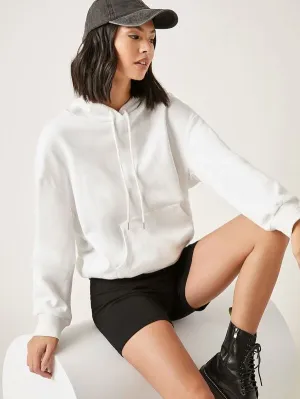 Lotus Leaf Drawstring Hoodie