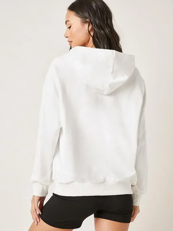 Lotus Leaf Drawstring Hoodie