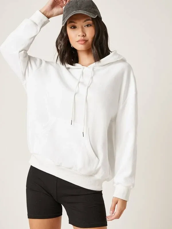 Lotus Leaf Drawstring Hoodie