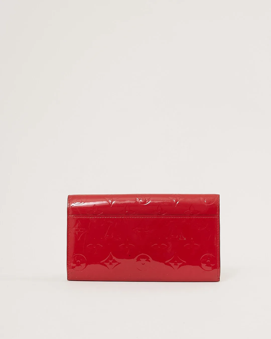 Louis Vuitton Red Vernis Monogram Sarah Wallet