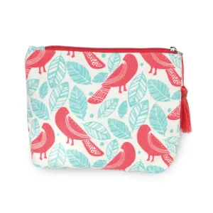 Love Bird Cosmetic Case, Coral