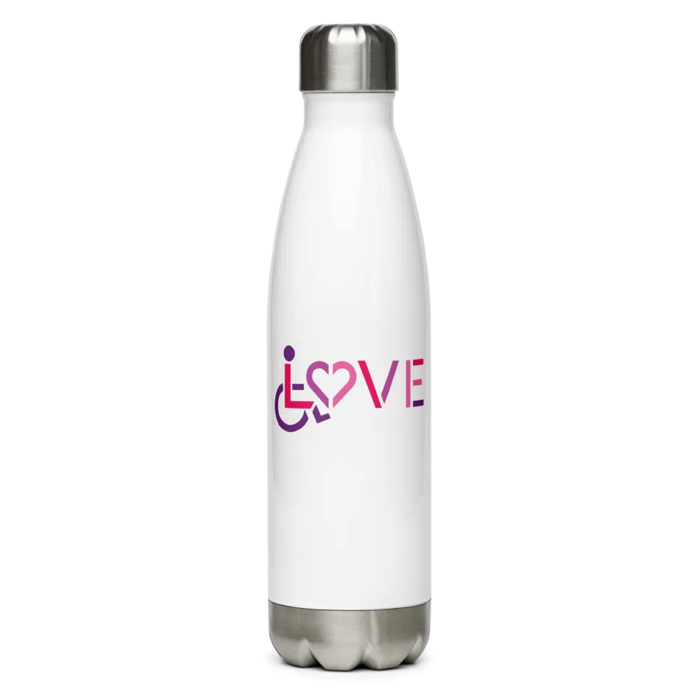 Love for the Disability Community Stainless Steel Water Bottle