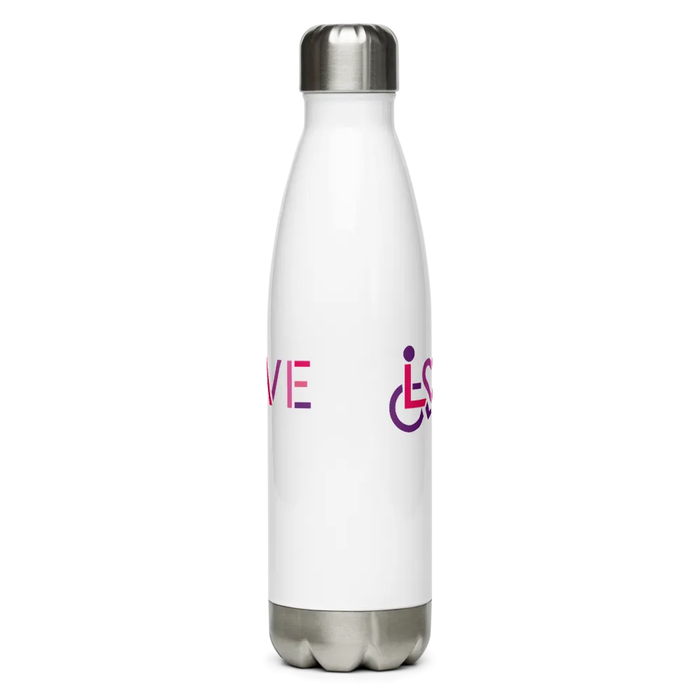 Love for the Disability Community Stainless Steel Water Bottle