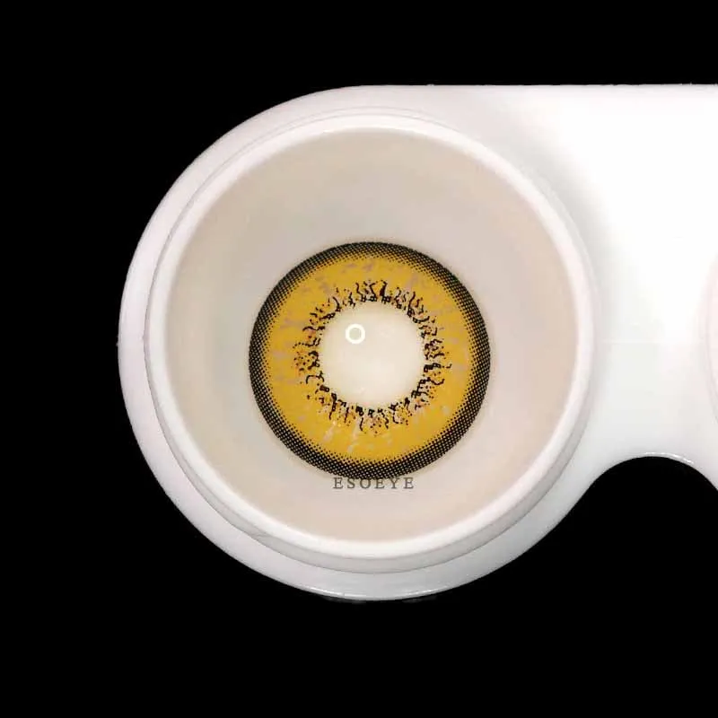 Love Words Bella Yellow Colored Contact Lenses Yearly