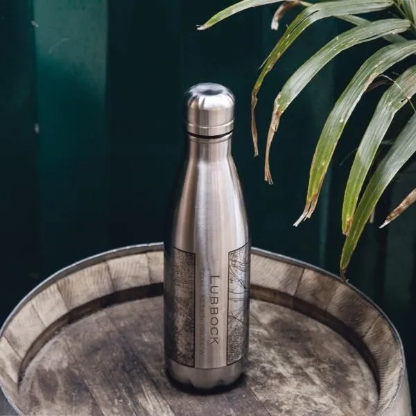 Lubbock - Texas Map Insulated Bottle