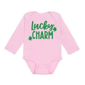 Lucky Charm L/S Pink Bodysuit