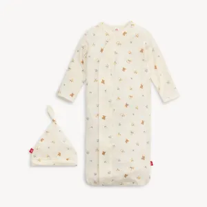 lullaby lane modal magnetic cozy sleeper gown   hat set