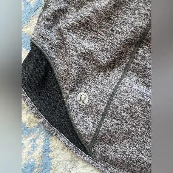 Lululemon Hotty Hot Short *High-Rise Long 4&quot; Heather Lux Multi Black