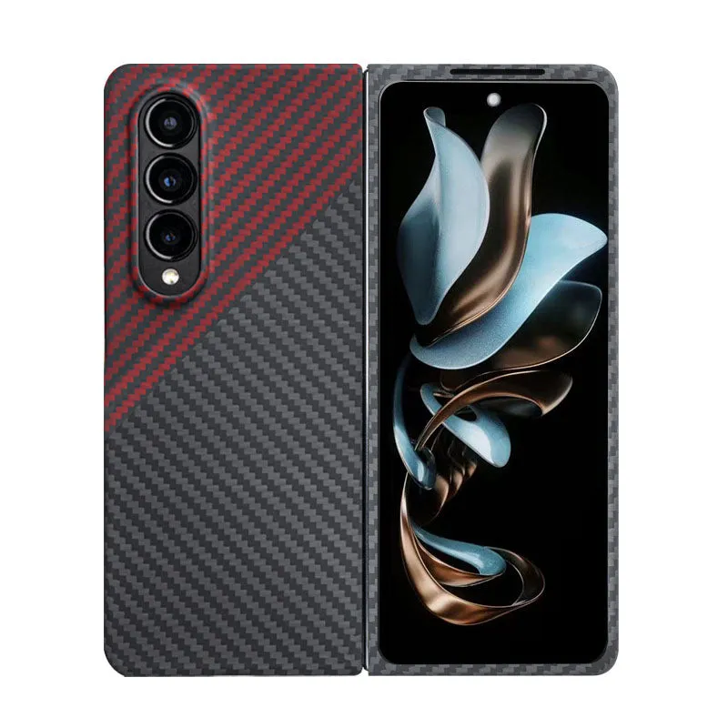 Luxurious Carbon Fiber Shockproof Galaxy Z Fold Phone Case