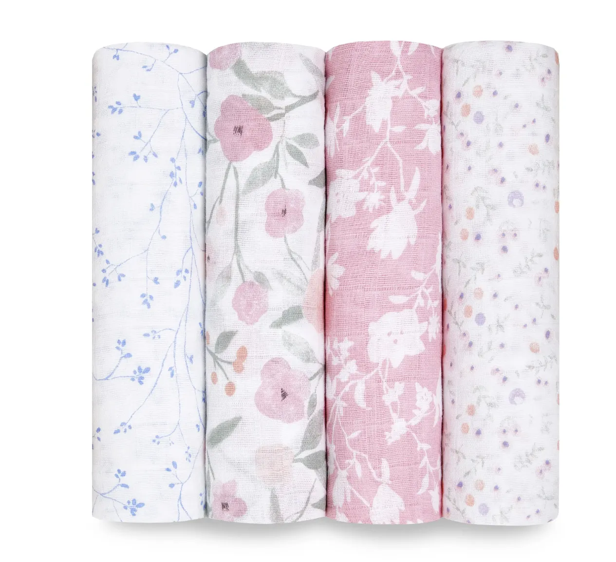 Ma Fleur Muslin Swaddles 4-Pack