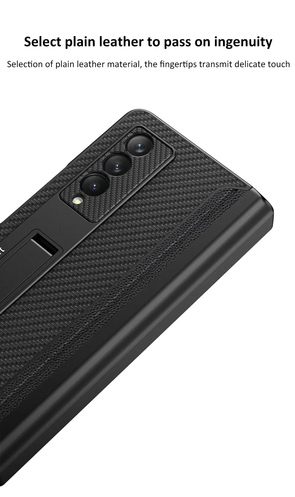 Magnetic Leather Screen Glass All-included Cover For Samsung Galaxy Z Fold 3 Pen Case Holder Phone Case For Galaxy Z Fold3