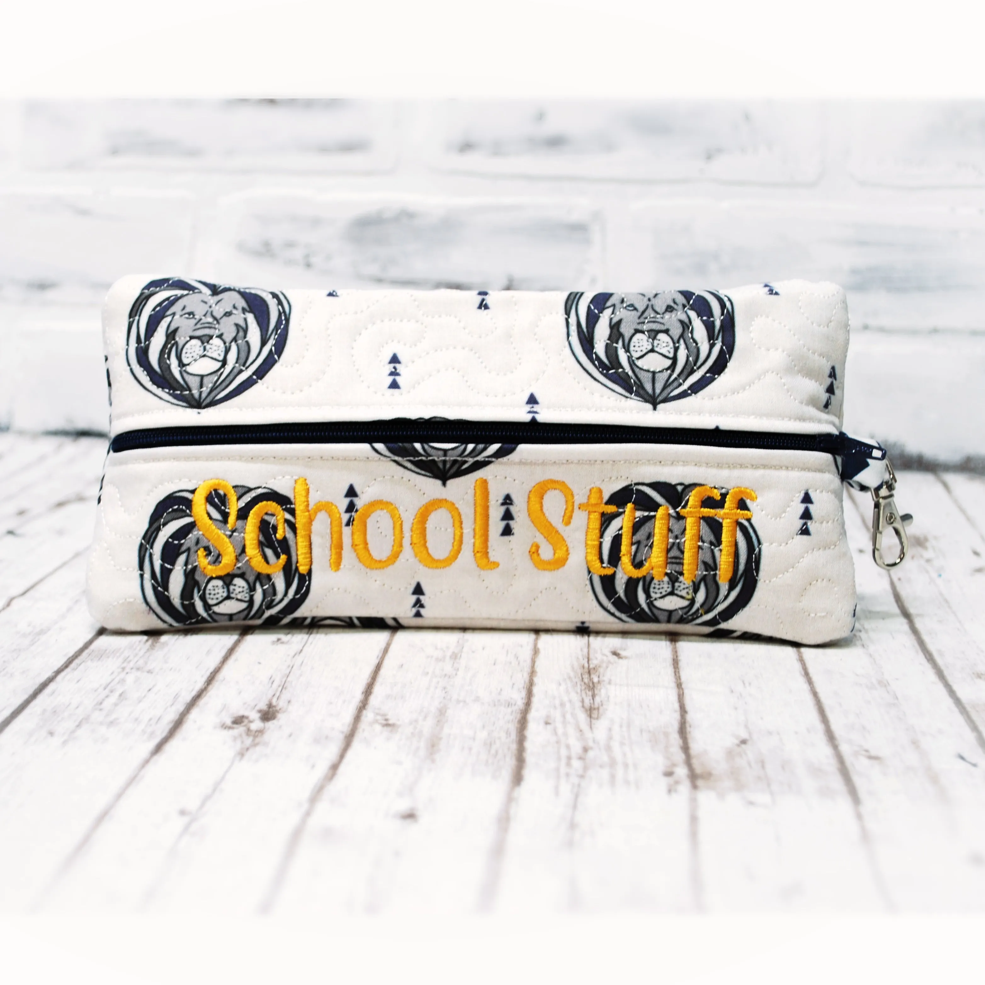 Mascot Lions Personalized Quilted Pouch