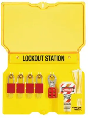 Master Lock Safety Series Lockout Stations with Key Registration Card, 16 in, Unfilled, 1482B
