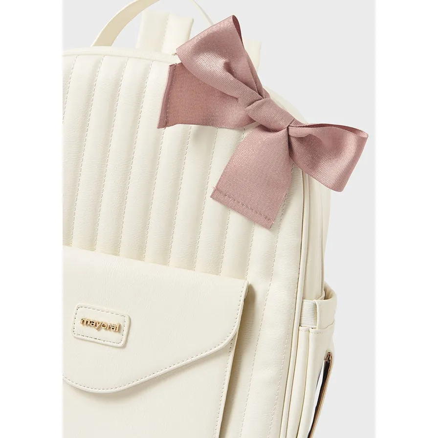Mayoral Natural Padded Backpack Diaper Bag