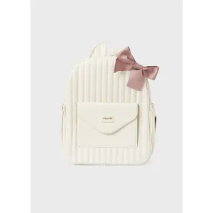 Mayoral Natural Padded Backpack Diaper Bag