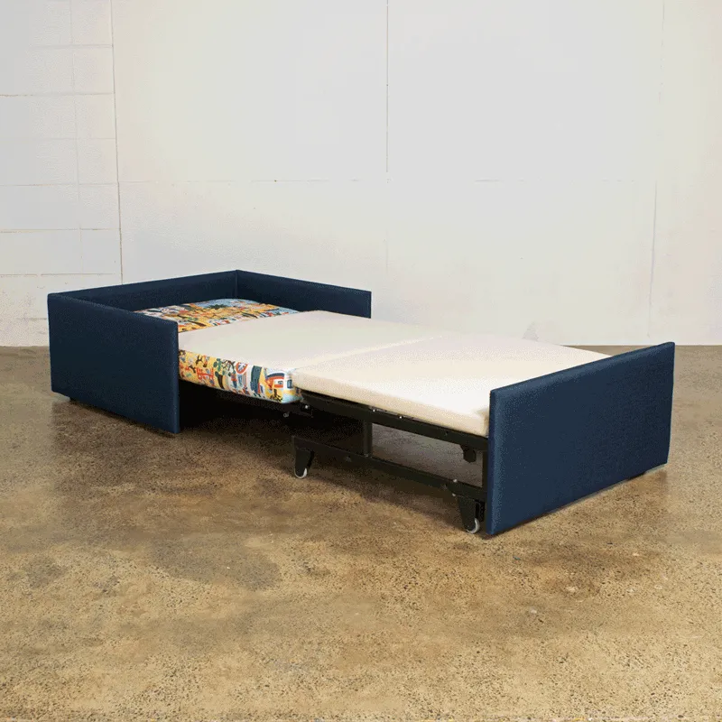 Memphis Sofa Bed - Double Size (Trio Mech.) - NZ Made - Jake Charcoal