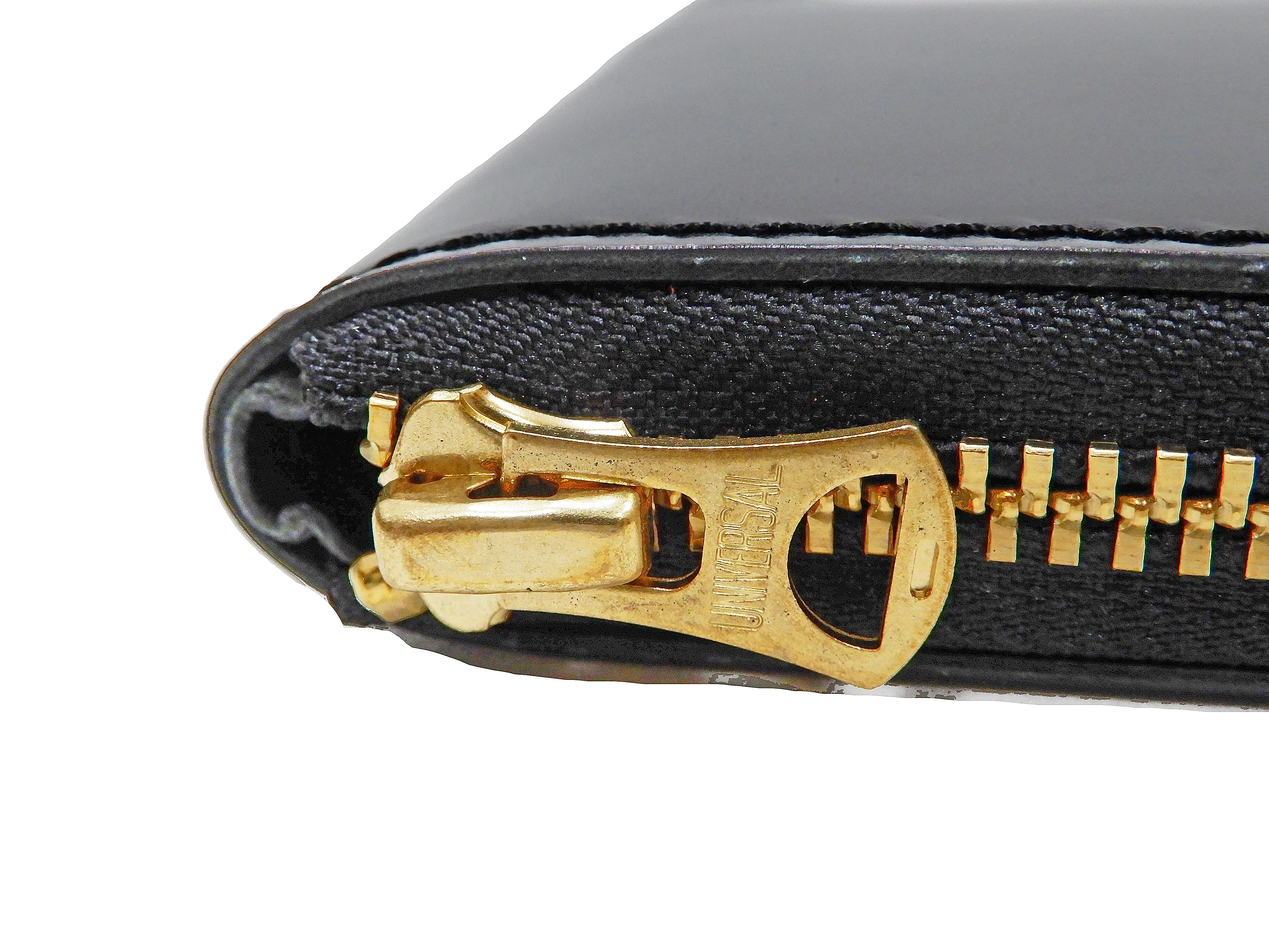 Men's Casual Leather Short Wallet Barns Outfitters Cordovan Zip Around Wallet LE-4319 Black