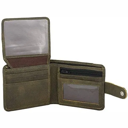 Mens Slim RFID Protected Genuine Leather Card Holder Wallet with Gift Box