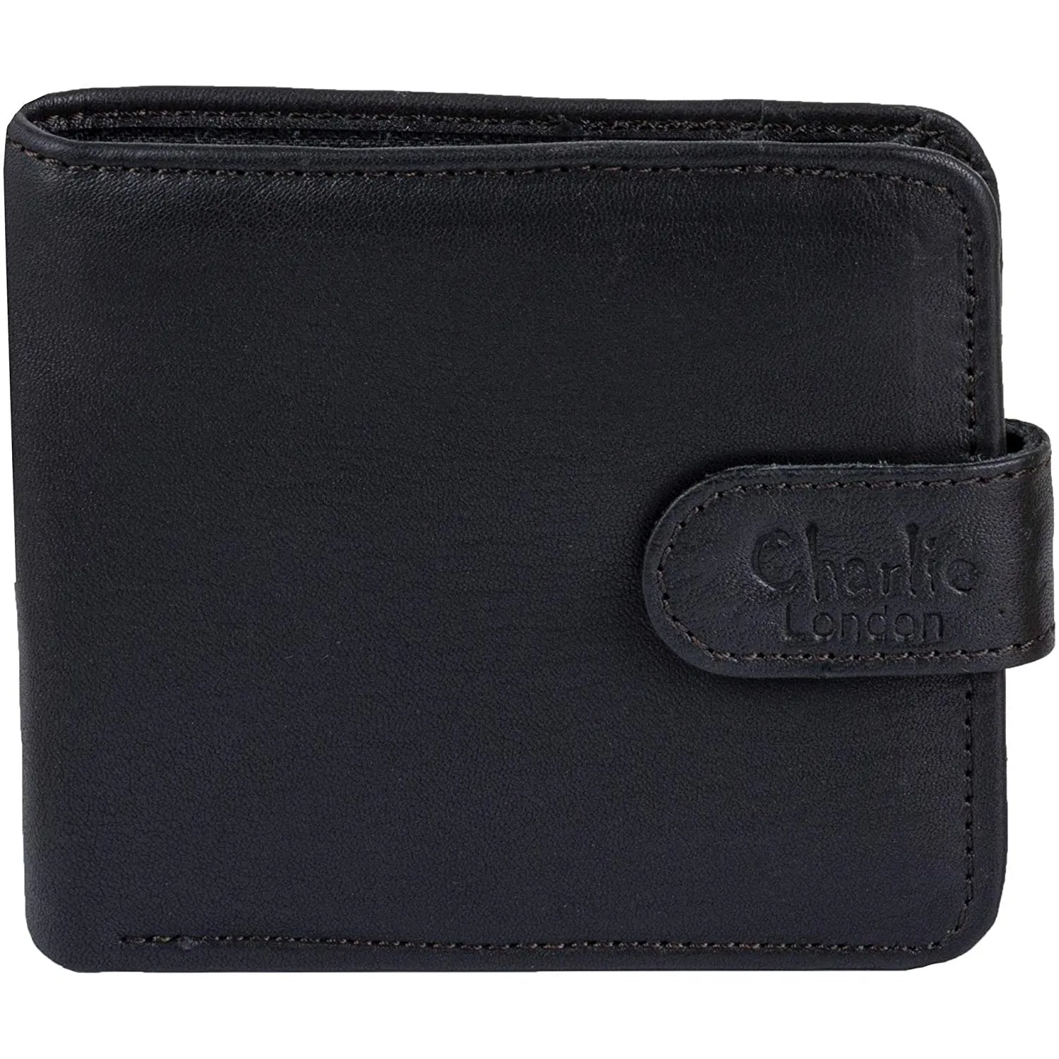 Mens Slim RFID Protected Genuine Leather Card Holder Wallet with Gift Box