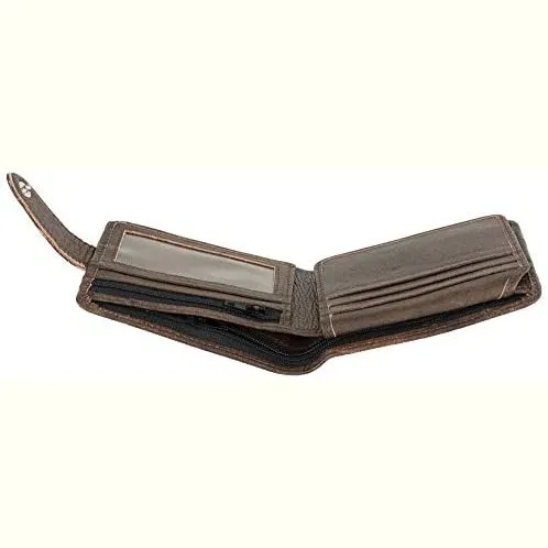 Mens Slim RFID Protected Genuine Leather Card Holder Wallet with Gift Box
