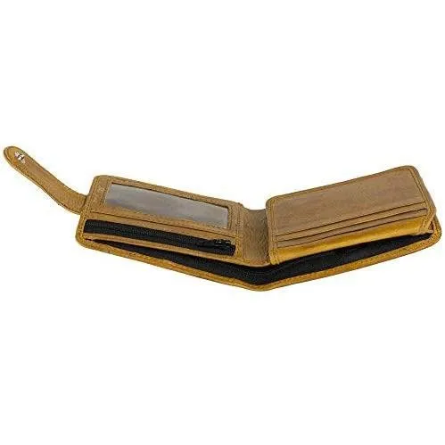 Mens Slim RFID Protected Genuine Leather Card Holder Wallet with Gift Box