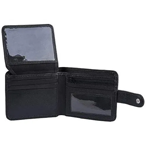 Mens Slim RFID Protected Genuine Leather Card Holder Wallet with Gift Box