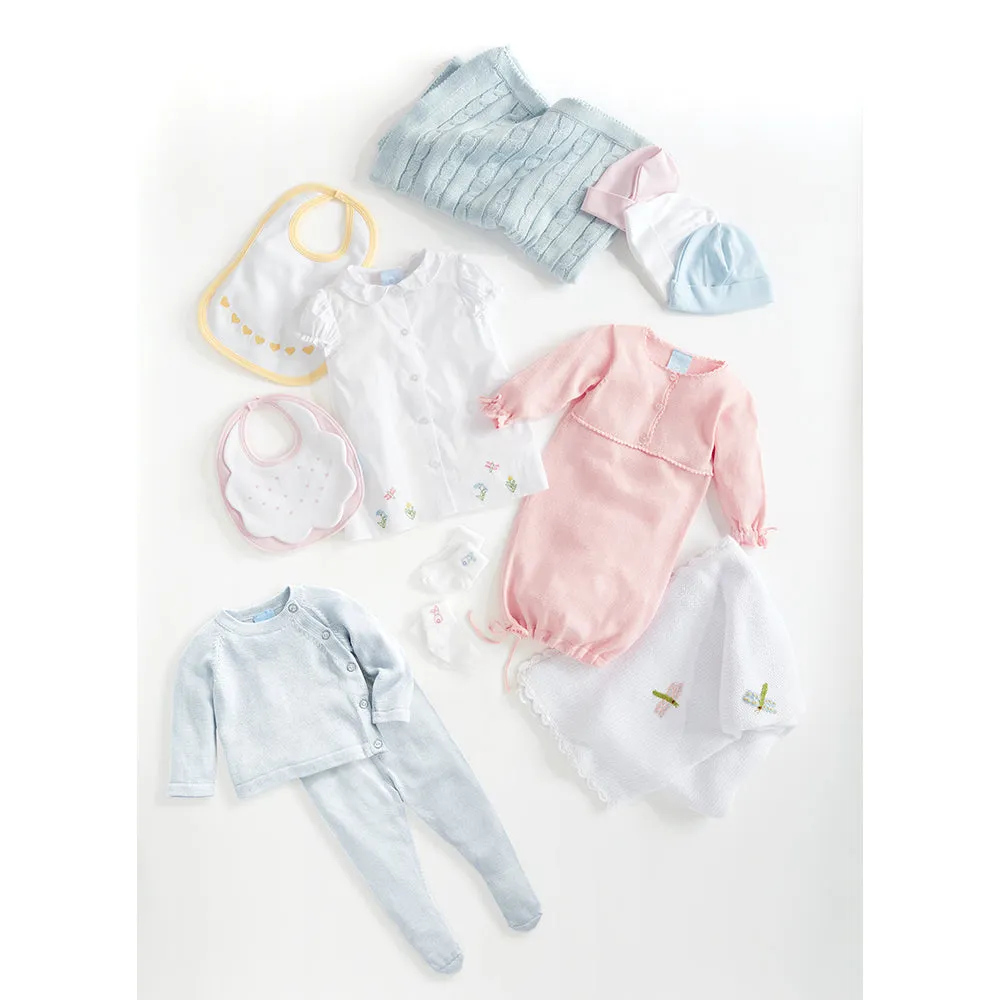 Mercerized Pima Baby Gown -- Pink