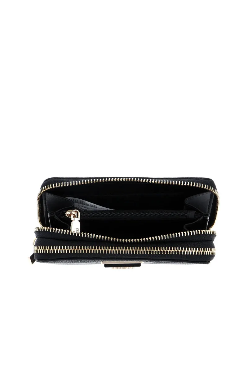 Meridian Slg Medium Zip Around - Black