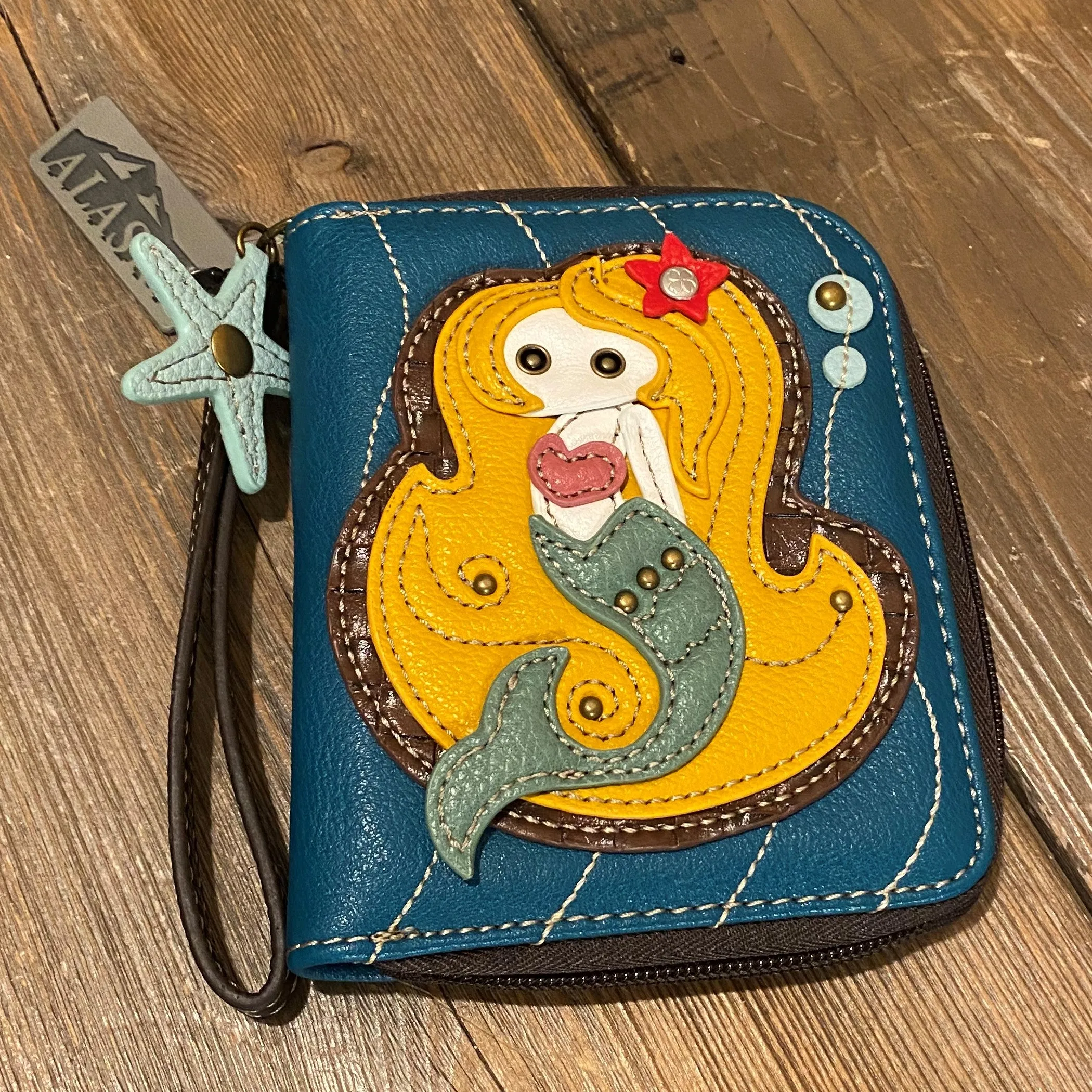 Mermaid Zip Around Wallet