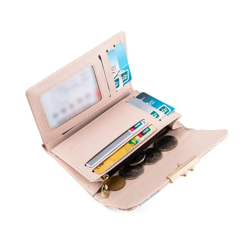 Mid-length Tri-fold Printed Wallet