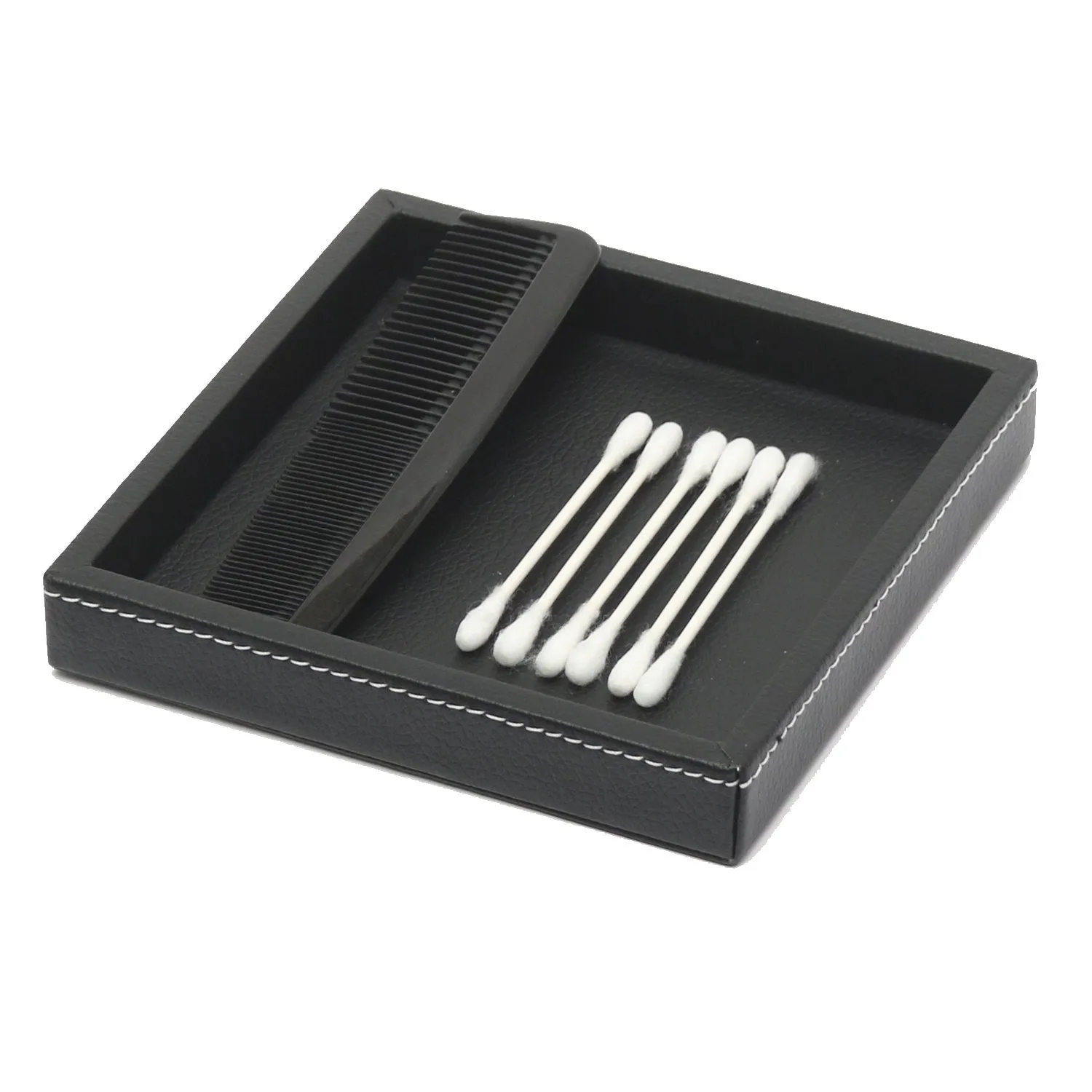 Mini Tray - Black Leatherette