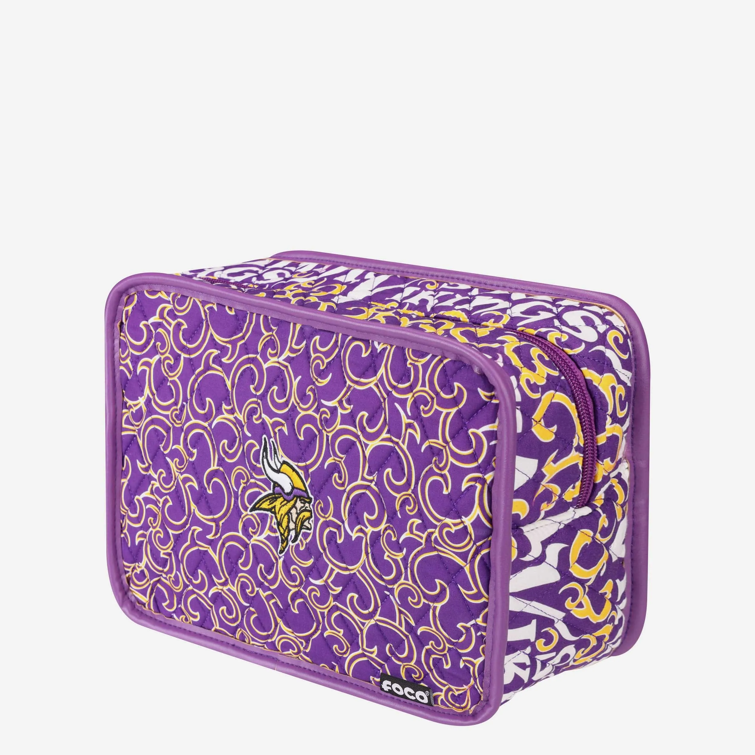 Minnesota Vikings Quilted Printed Cosmetic Bag