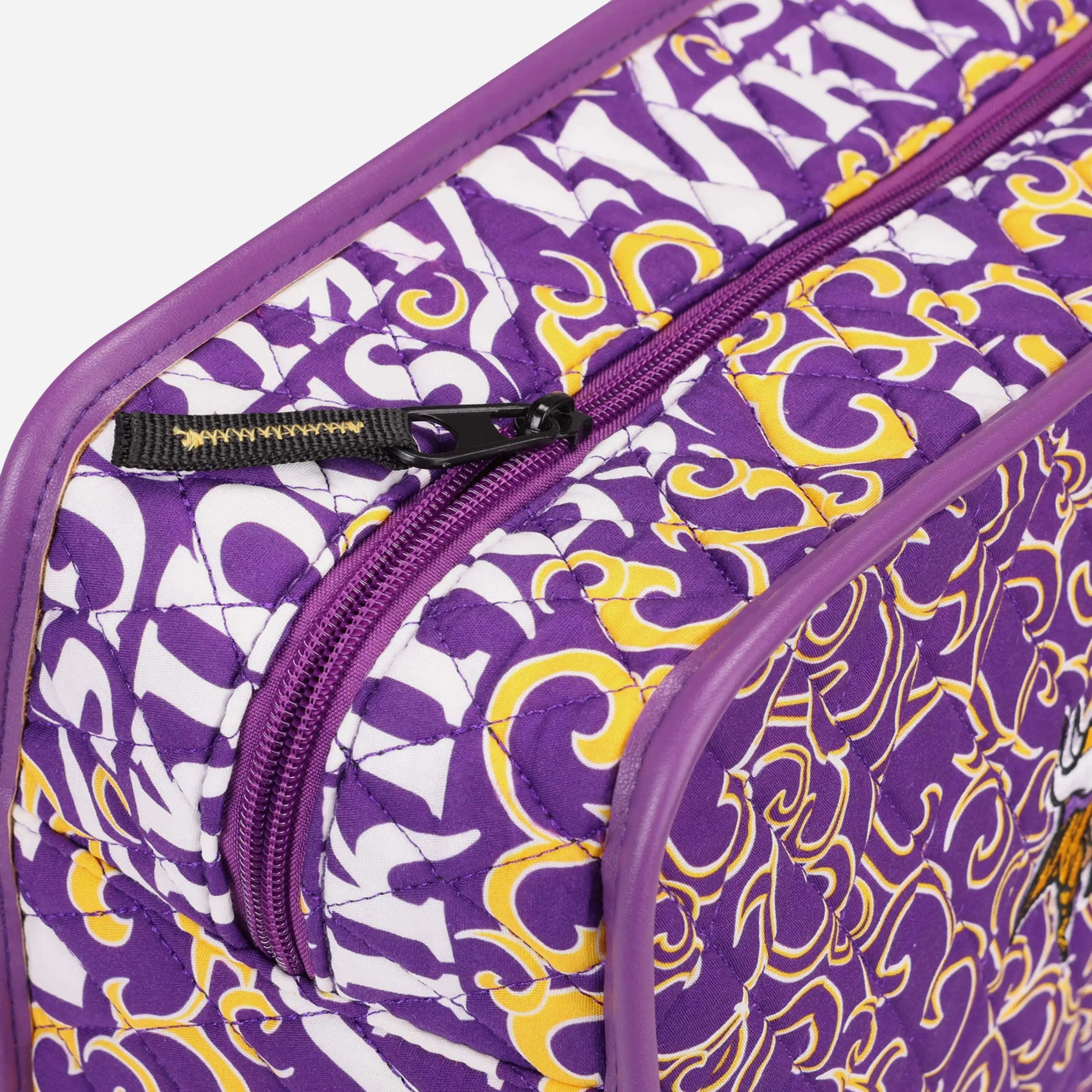 Minnesota Vikings Quilted Printed Cosmetic Bag