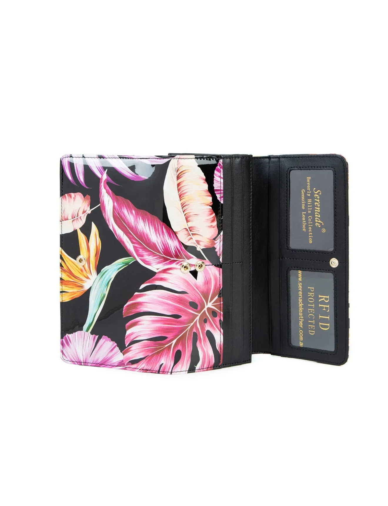 MINNIE LARGE  PATENT LEATHER WALLET WITH RFID- WSN6601- SALE