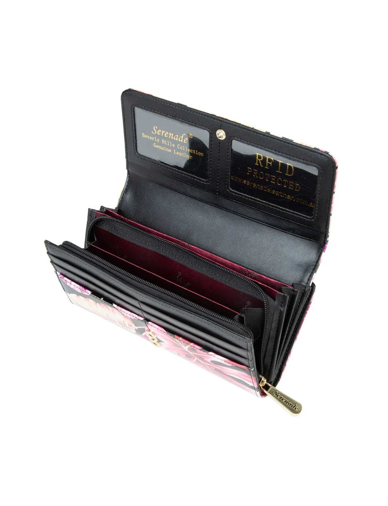 MINNIE LARGE  PATENT LEATHER WALLET WITH RFID- WSN6601- SALE