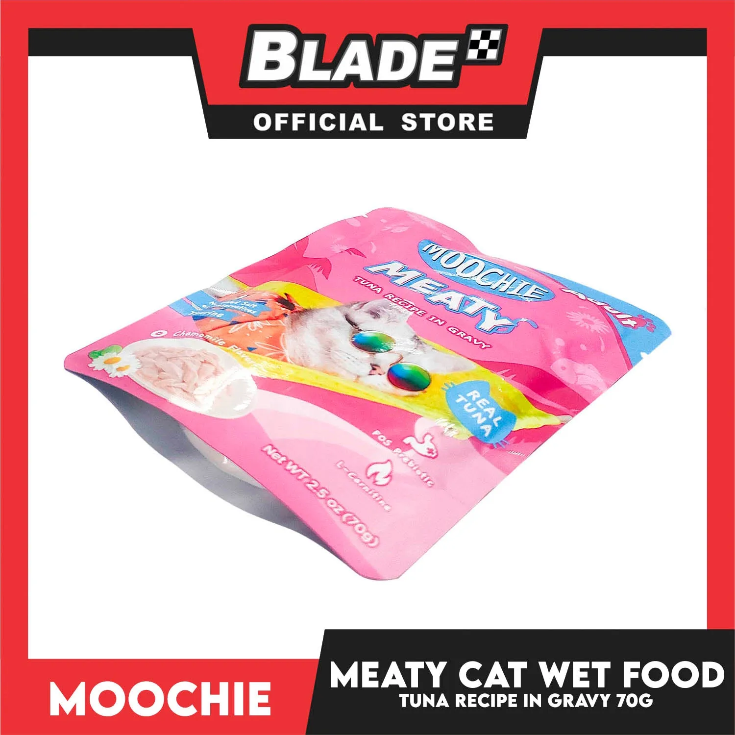 Moochie Meaty Cat Wet Food for Adult 70g (Tuna Recipe in Gravy)