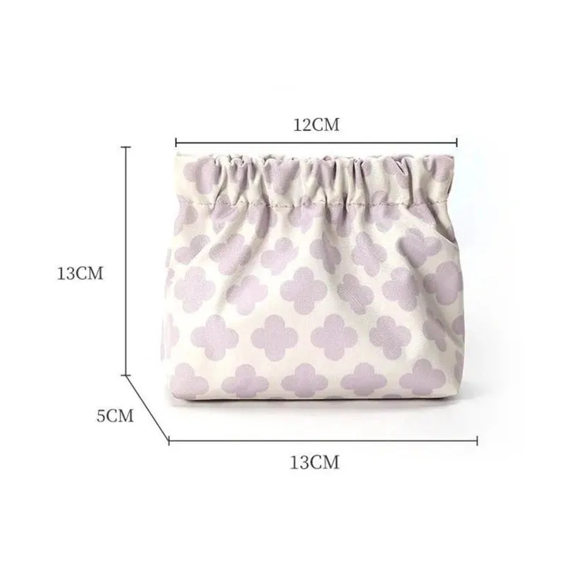 Multi Color Printed Canvas Cosmetics Storage Bag For Girl Students Key Lipstick Makeup Case Organizer Handbag Toiletry Bags