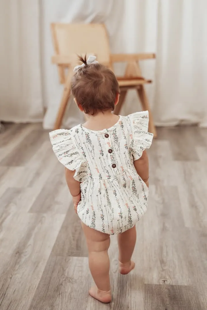 Muslin Romper Short Sleeve