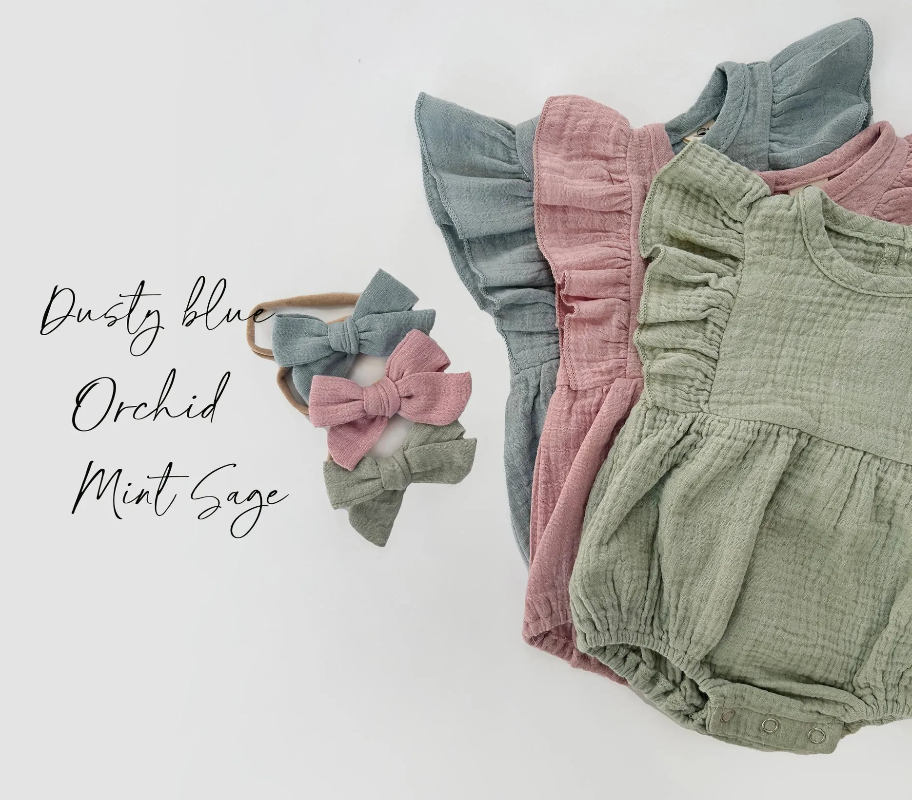 Muslin Romper Short Sleeve